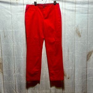 Red khaki pants